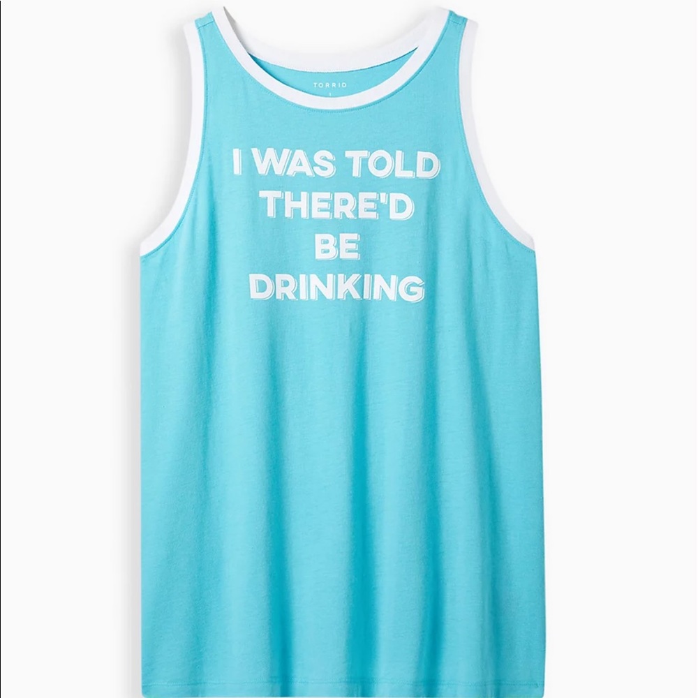 VINTAGE TANK - TRIBLEND JERSEY DRINKING BLUE